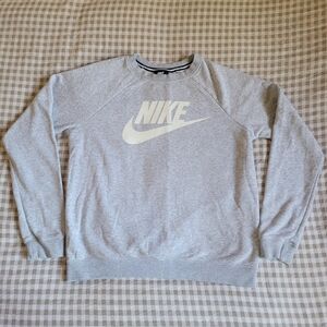 Nike Women's Gray Crewneck Sweater